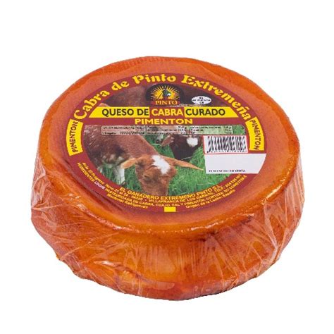 Queso Cabra Curado Pimentón Pinto Extremeño 650g La Virgen de