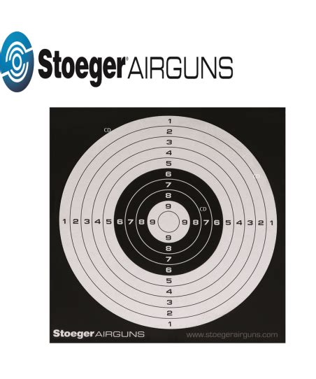 PAQUET DE 100 CIBLES CARTON 14X14CM STOEGER AIRGUNS ACCESSOIRES TIR