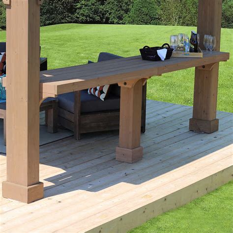 Yardistry 12 Gazebo Bar Counter Gazebo Bar Pergola Patio Pergola