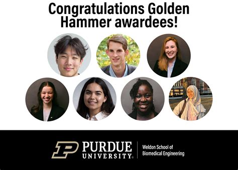 Purdue BME Students Shine at Inaugural Golden Hammer Awards