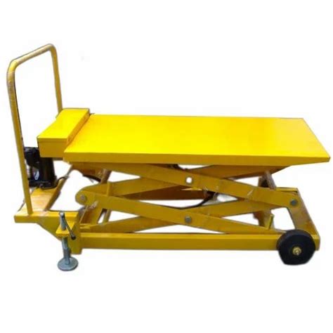 Ton Hydraulic Scissor Lift Table Running Mode Stationary Working