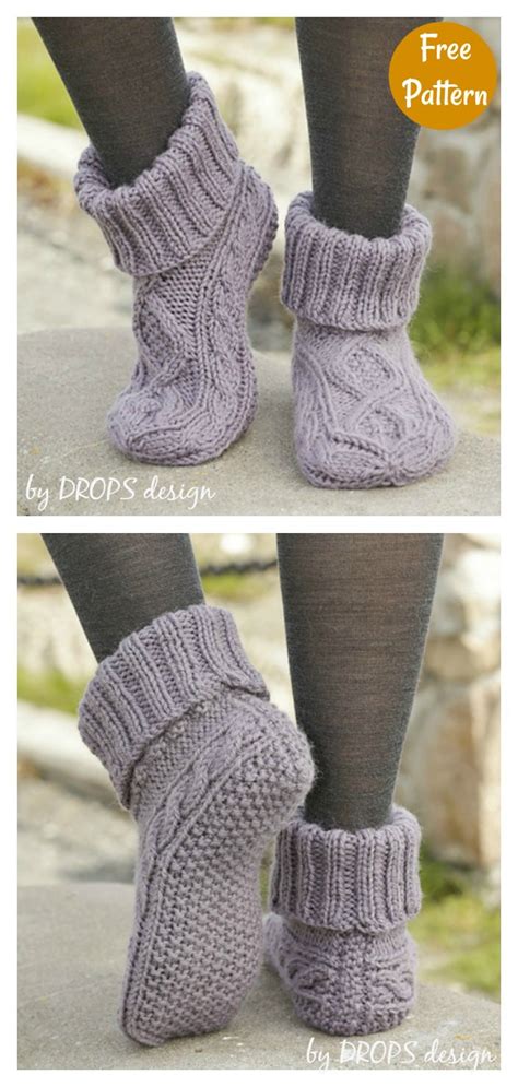 Celtic Dancer Slippers Free Knitting Pattern