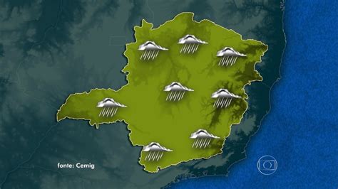 Previs O Para O Domingo De Tempo Nublado Chuva Em Minas Mg G