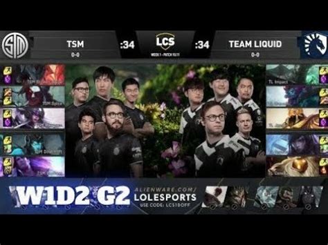 Tsm Vs Team Liquid Highlights Week Day S Lcs Summer Tl