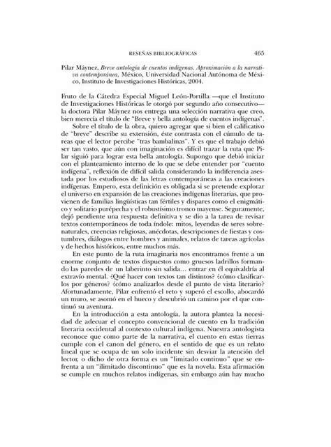 PDF Breve antología de cuentos indígenas Aproximación a la