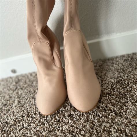 Shoes Nude Thigh High Boots Poshmark