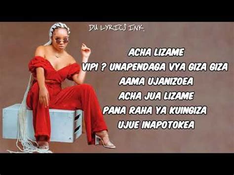 Nandy X Harmonize Acha Lizame Lyrics Youtube