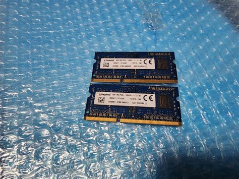 Yahooオークション 即決 Kingston製 Ddr3 4gb×2枚 合計8gb Pc3l 128