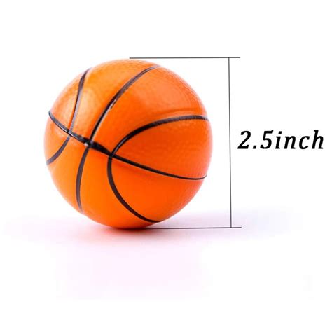 Pcs Inch Basketball Stress Ball Mini Foam Squeeze Sports Ball