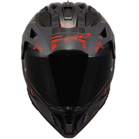 LS2 Pioneer 2 Crazy Kask Mat Siyah Kırmızı Modeli ve Fiyatı Feyizoglu