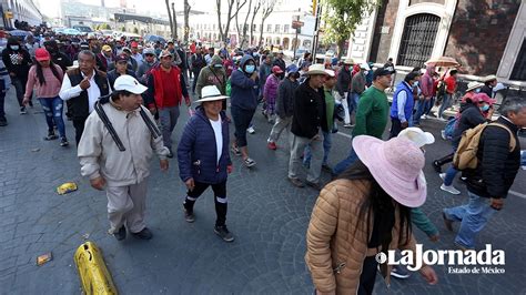 Pobladores De San Pedro Tultepec Se Manifiestan En Toluca La Jornada