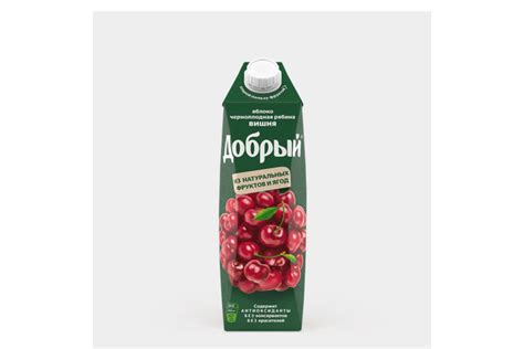 Нектар «Добрый» Яблоко, черноплодная рябина, вишня, 1 л – купить по ...