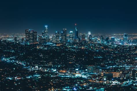 Fondos De Pantalla Luces Paisaje Urbano Noche Horizonte