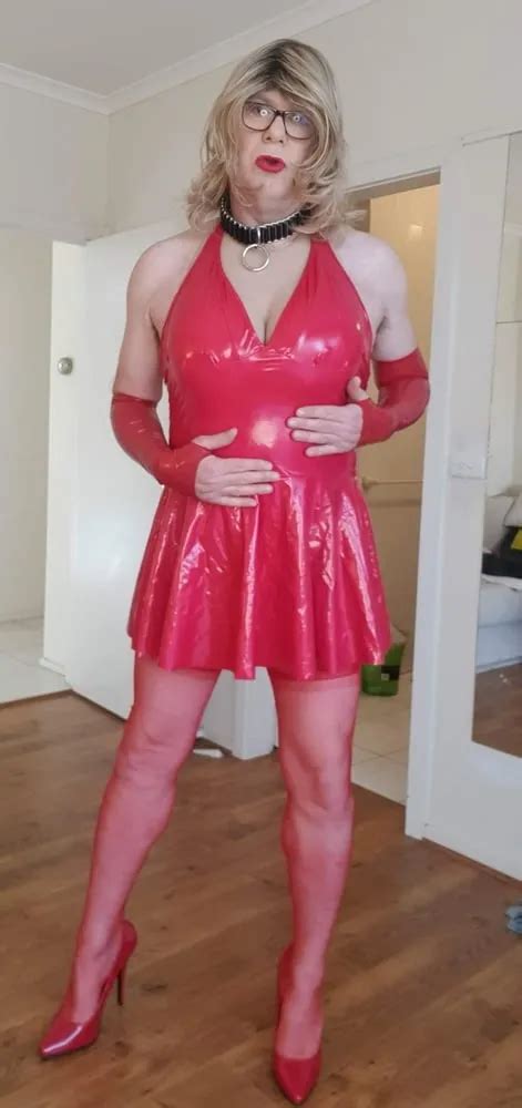 Rachel Wears Red PVC Dress Nude Pics XHamster