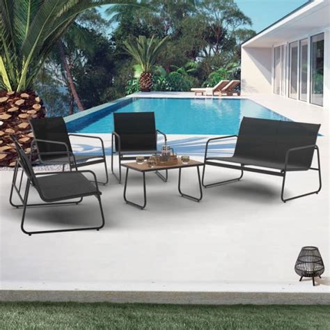 Idmarket Salon De Jardin Bas Malaga Places Avec Canap Fauteuils Et