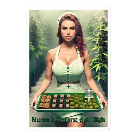 Nude Weed Stickers Etsy