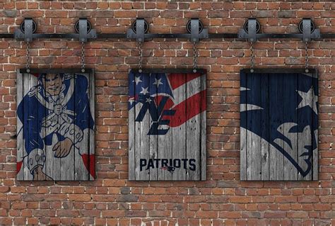 New England Patriots Brick Wall Photograph By Joe Hamilton Fine Art