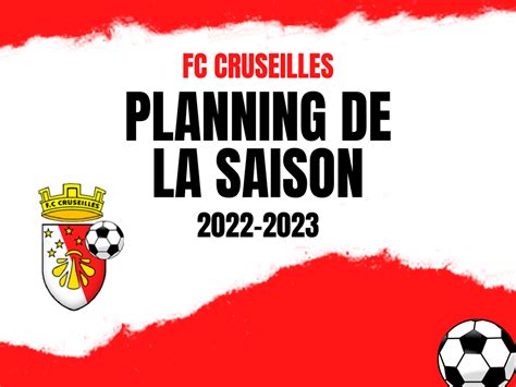 Actualit Planning De La Saison Club Football Fc Cruseilles Footeo