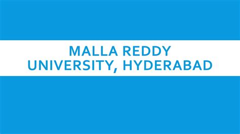 Malla Reddy University Hyderabad By Collagecompare Issuu