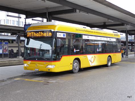 Postauto Mercedes Citaro AG 426275 Unterwegs Auf Der Linie 371 In