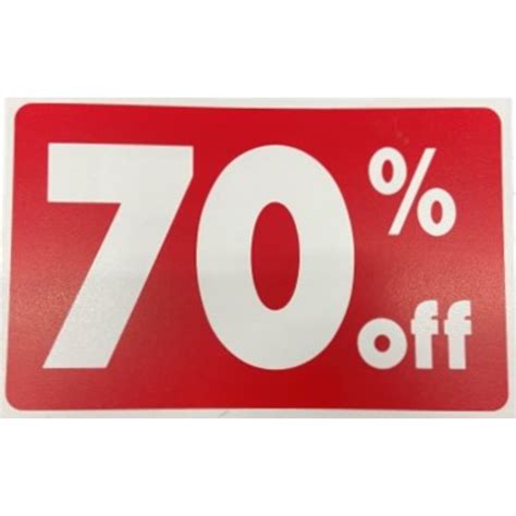 Percentage Off Signage Cooke Sales