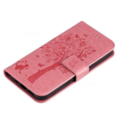 Embossing Butterfly Tree Leather Wallet Case For Samsung Galaxy M