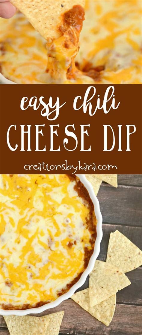 Easy Chili Cheese Dip Loaded With Chili Cream Cheese And Two Kinds