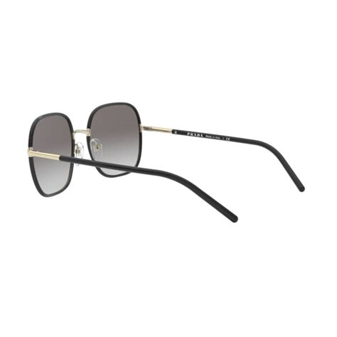 Prada Pr Xs Aav A Pale Gold Black Sunglasses Woman