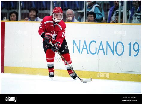 Feb 1998 Lori Dupuis Of Team Canada In Action During Their Loss To