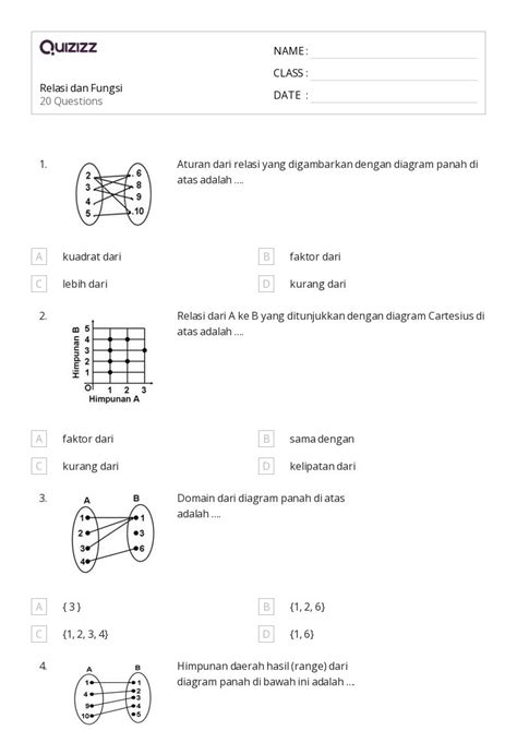 50 Lembar Kerja Faktor Dan Kelipatan Untuk Kelas 8 Di Quizizz Gratis And Dapat Dicetak