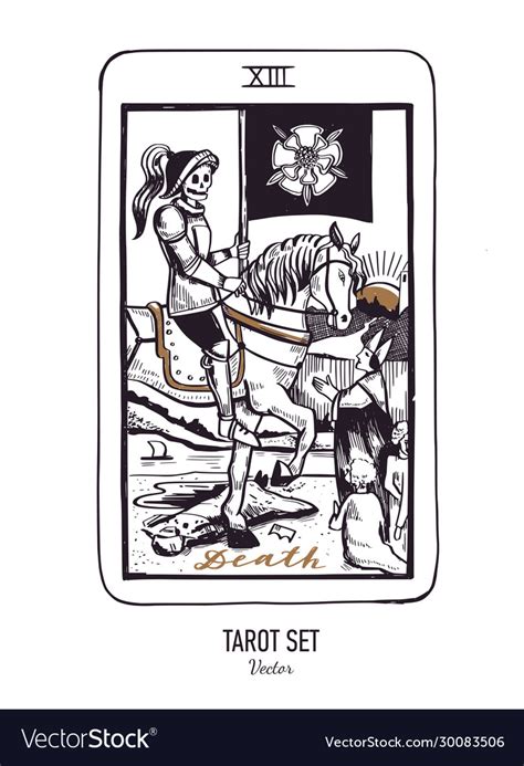 Hand Drawn Tarot Card Deck Major Arcana Royalty Free Vector