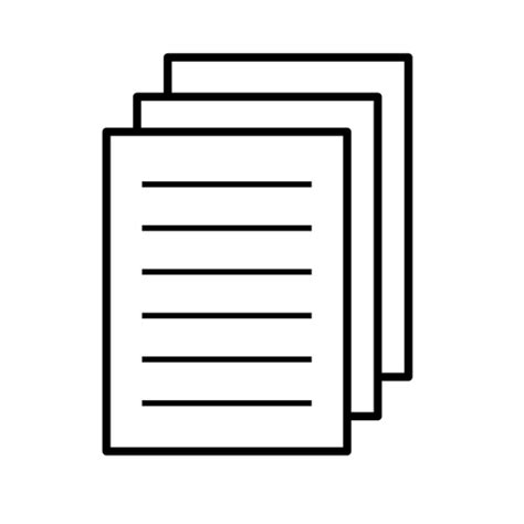 Sheets Of Paper Icon Vector Image Public Domain Vectors