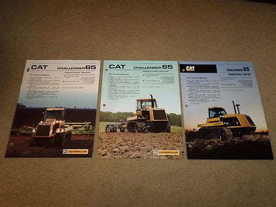 Lot S Caterpillar Challenger Tractor Dealer Sales Brochures