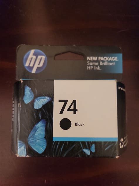 Genuine Hp 74 Cb335wn Black Ink Cartridge New Box Sealed 882780957282