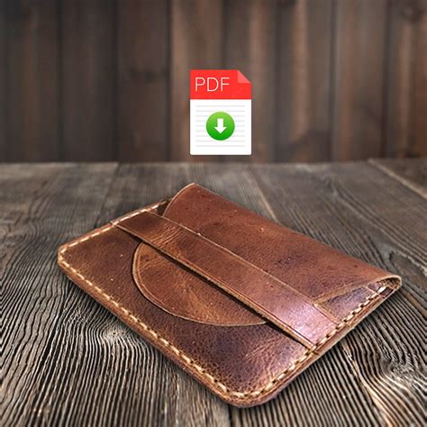 Leather Wallet Pattern PDF Wallet Pattern Pdf DIY Leather - Etsy