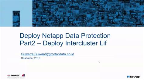 Netapp Data Protection Part2 Deploy Intercluster Lif Youtube