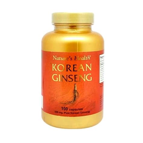 Jual Natures Health Korean Ginseng Mg Capsules Shopee Indonesia