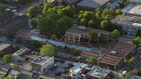 Martin Luther King Jr. Memorial Fountain, Atlanta, Georgia Aerial Stock ...