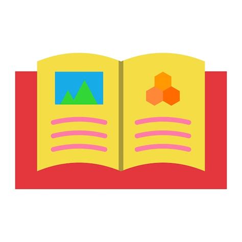 Icono De Libro Abierto Vector Premium