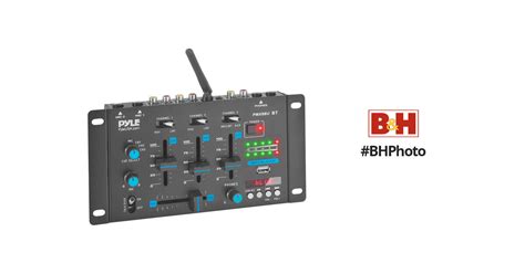 Pyle Pro Pmx8bu Wireless 3 Channel Dj Mixer With Bluetooth