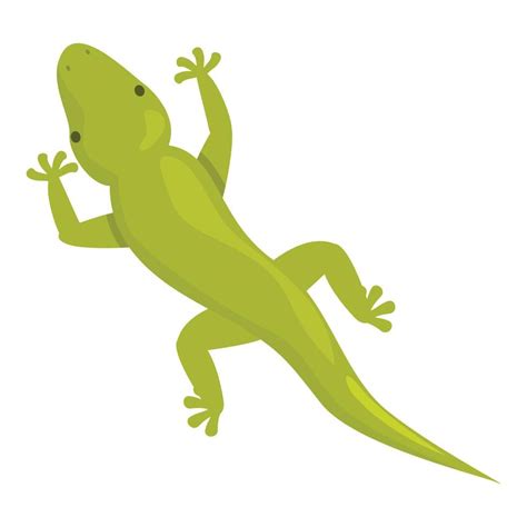 Vector De Dibujos Animados De Icono De Lagarto Verde Iguanas De