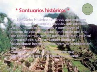 Santuarios Nacionales Y Historicos PPT