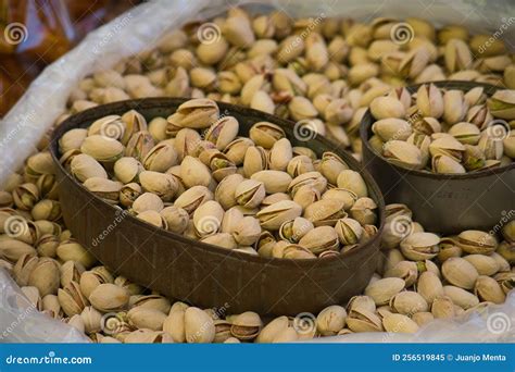 Pile Of Pistachios In Shell In Mexico Stock Image Image Of Nutshell