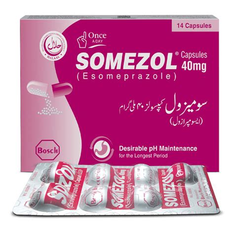 Somezol 40mg Capsules Bosch Pharmaceuticals Pvt Ltd