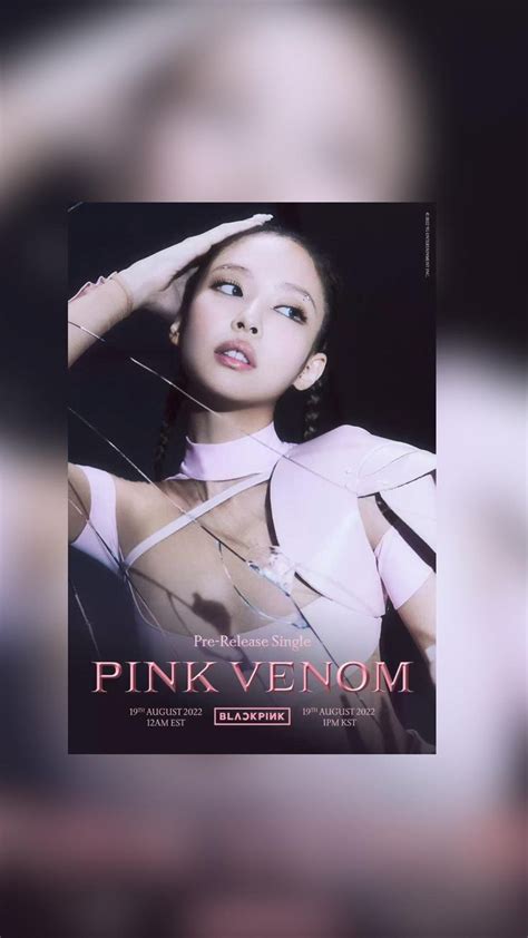 Blackpink Pink Venom Title Poster In 2022 Poster Pink Blackpink