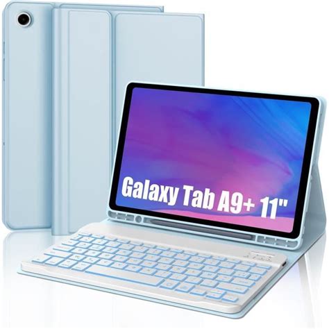 Étui Clavier Pour Samsung Galaxy Tab A9 11 Clavier Azerty Français