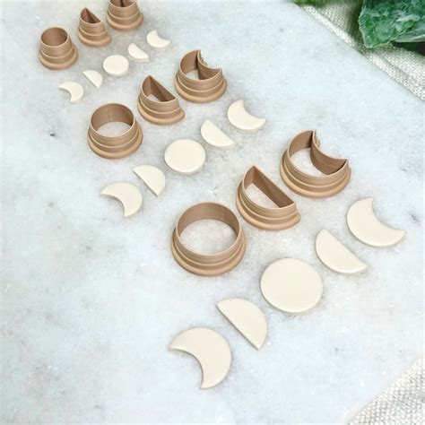 Moon Phases Clay Cutter Etsy