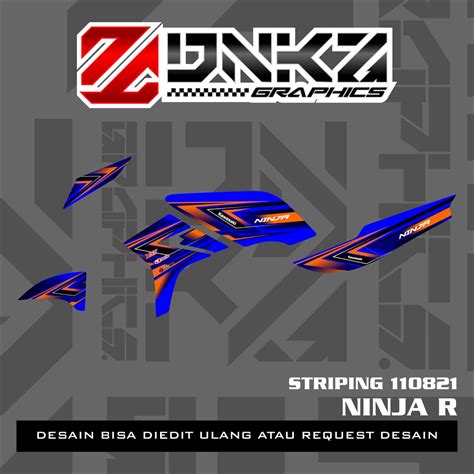 Jual Stiker Ninja R Decal Striping Ninja R Premium Racing St Dnkz