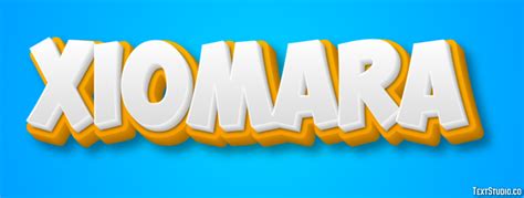 Xiomara Efecto De Texto Y Diseño De Logotipos Nombre