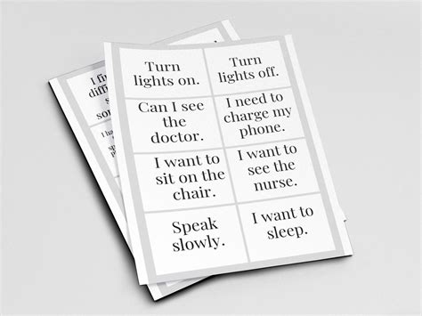 Printable Communication Cards For Adults Ky Designx